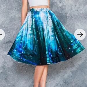 Blackmilk Clothing Forest Orbs Pocket Midi Skirt Size M